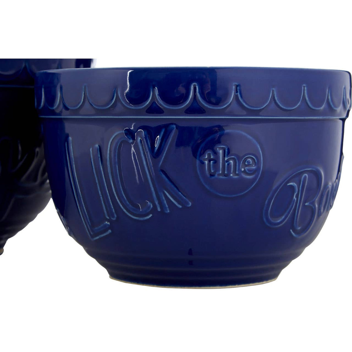 Gigi Set Of Two Blue And White Mixing Bowls