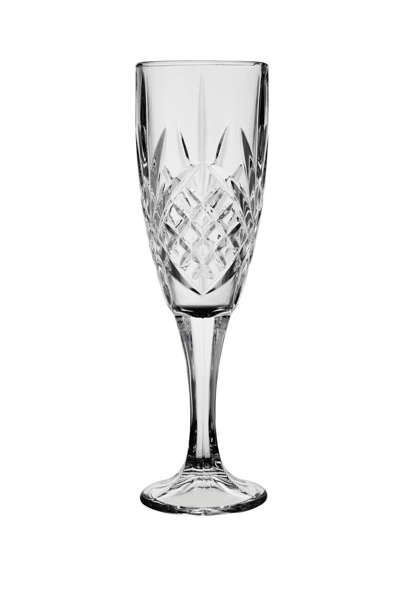Beaufort Set of 4 Crystal  Champagne Glasses