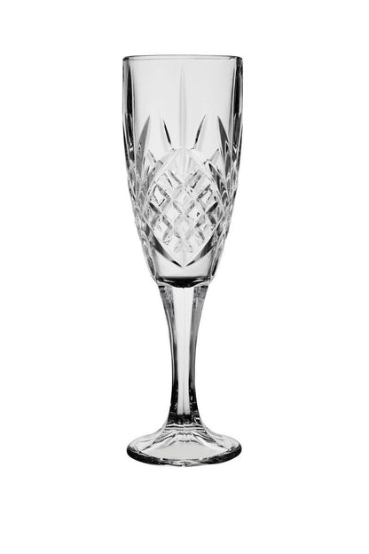 Beaufort Set of 4 Crystal  Champagne Glasses