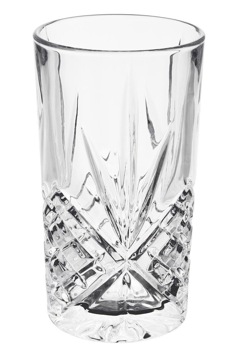 Beaufort Set of 4 Crystal High Ball Glasses