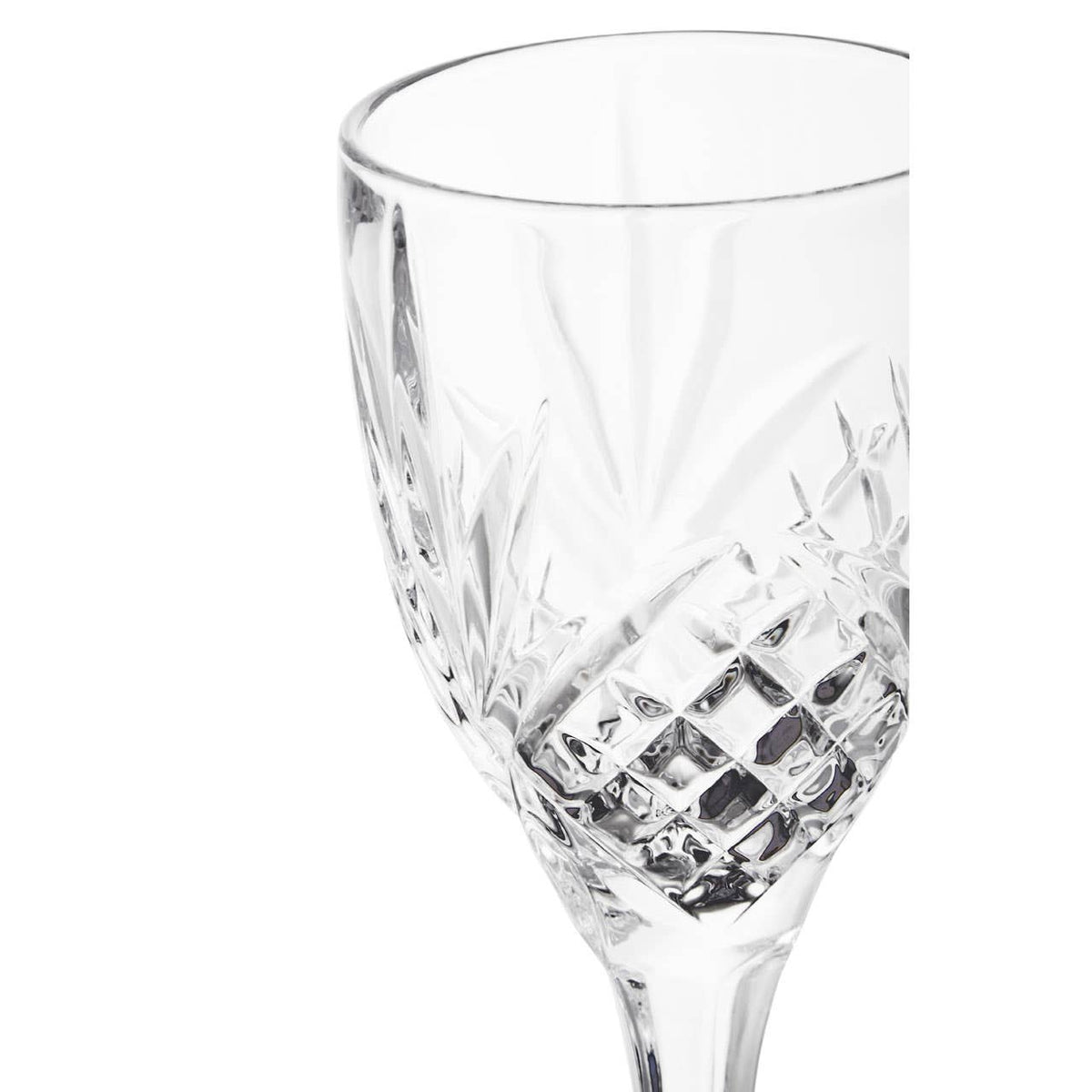 Beaufort Crystal Wine Glasses Set of Four