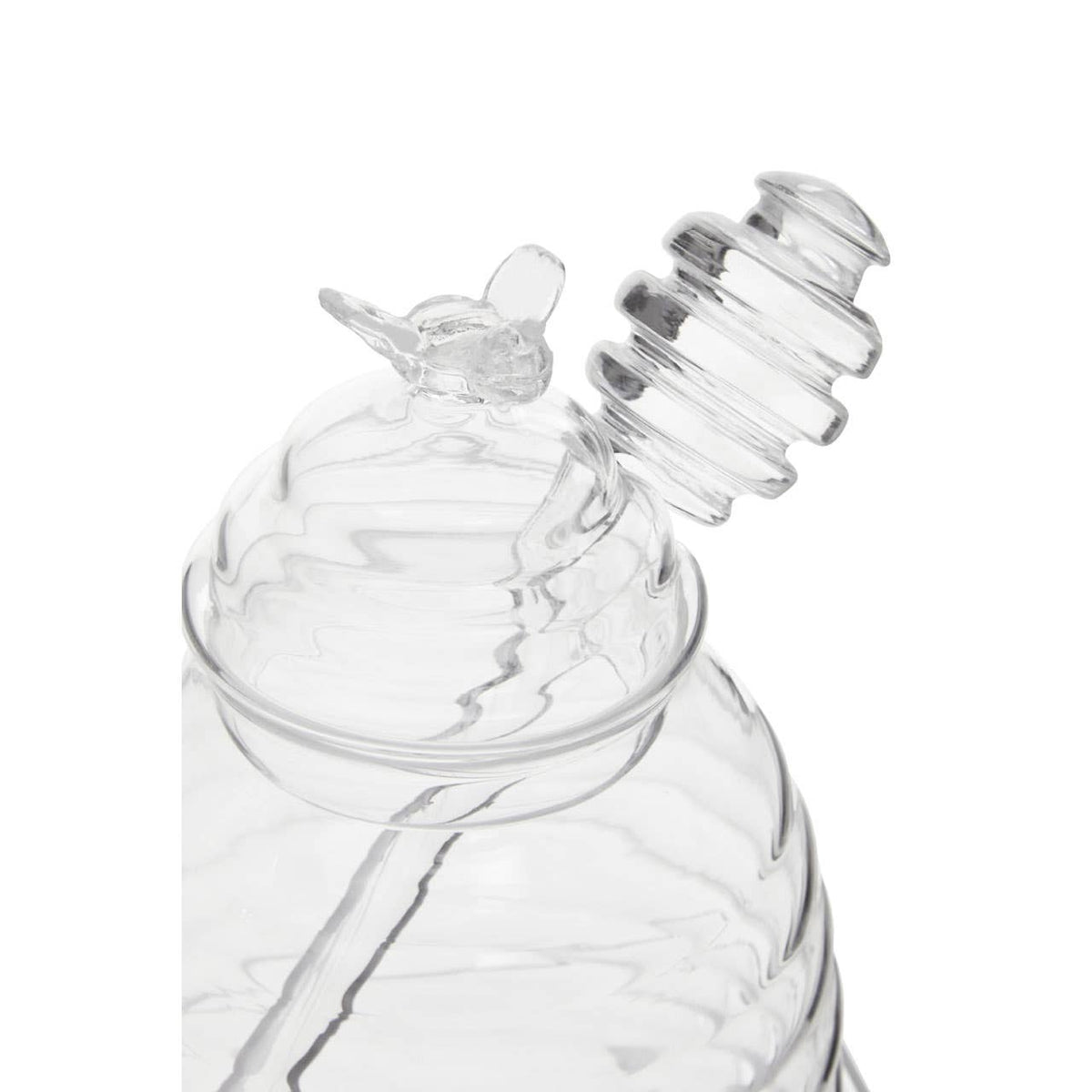 Freska Glass Honey Jar With Dipper