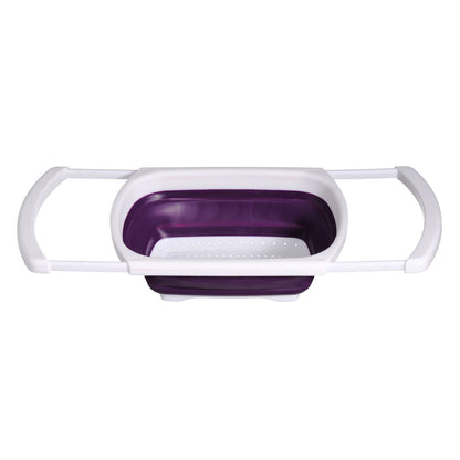 Zing Purple Over Sink Collapsible Colander