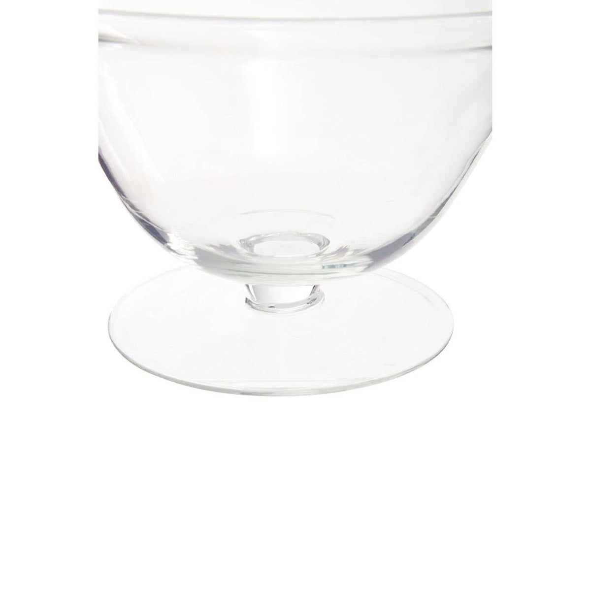 Ambra Clear Glass Fluted Bowl.