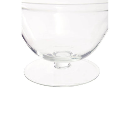 Ambra Clear Glass Fluted Bowl.