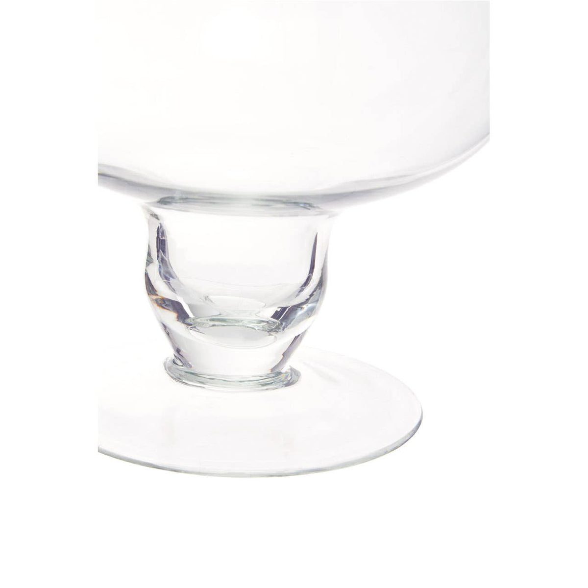 Ambra Clear Glass Footed Bowl