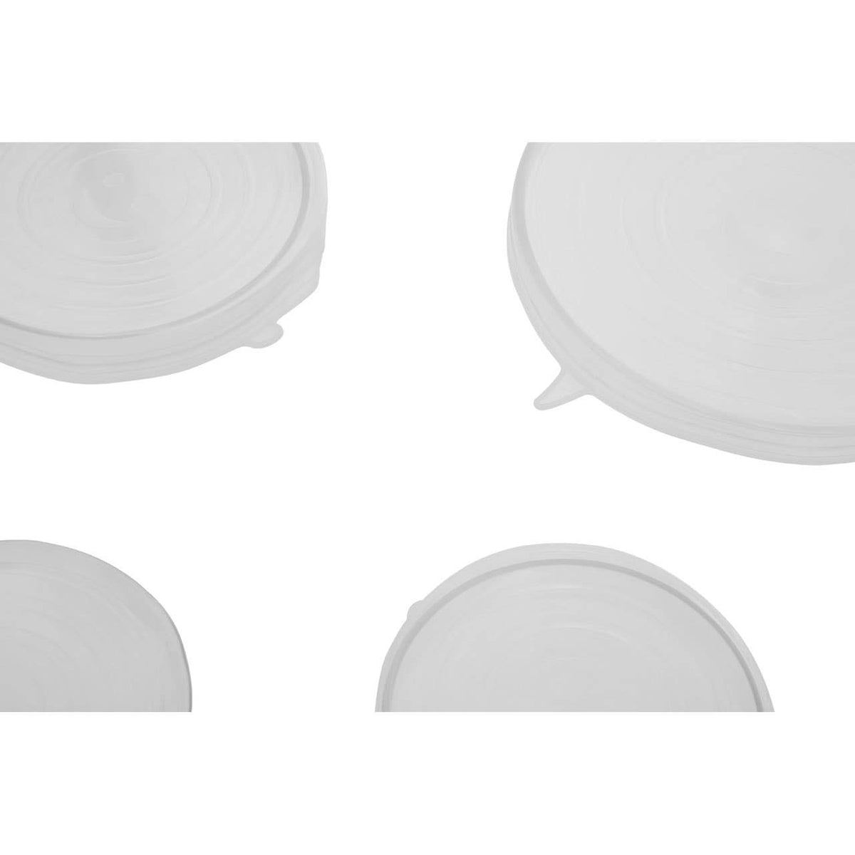Set Of Six Zing Silicone Lids