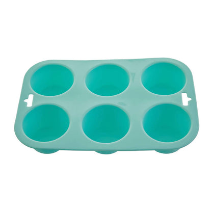 Zing Pastel Green 6 Cup Muffin Mould