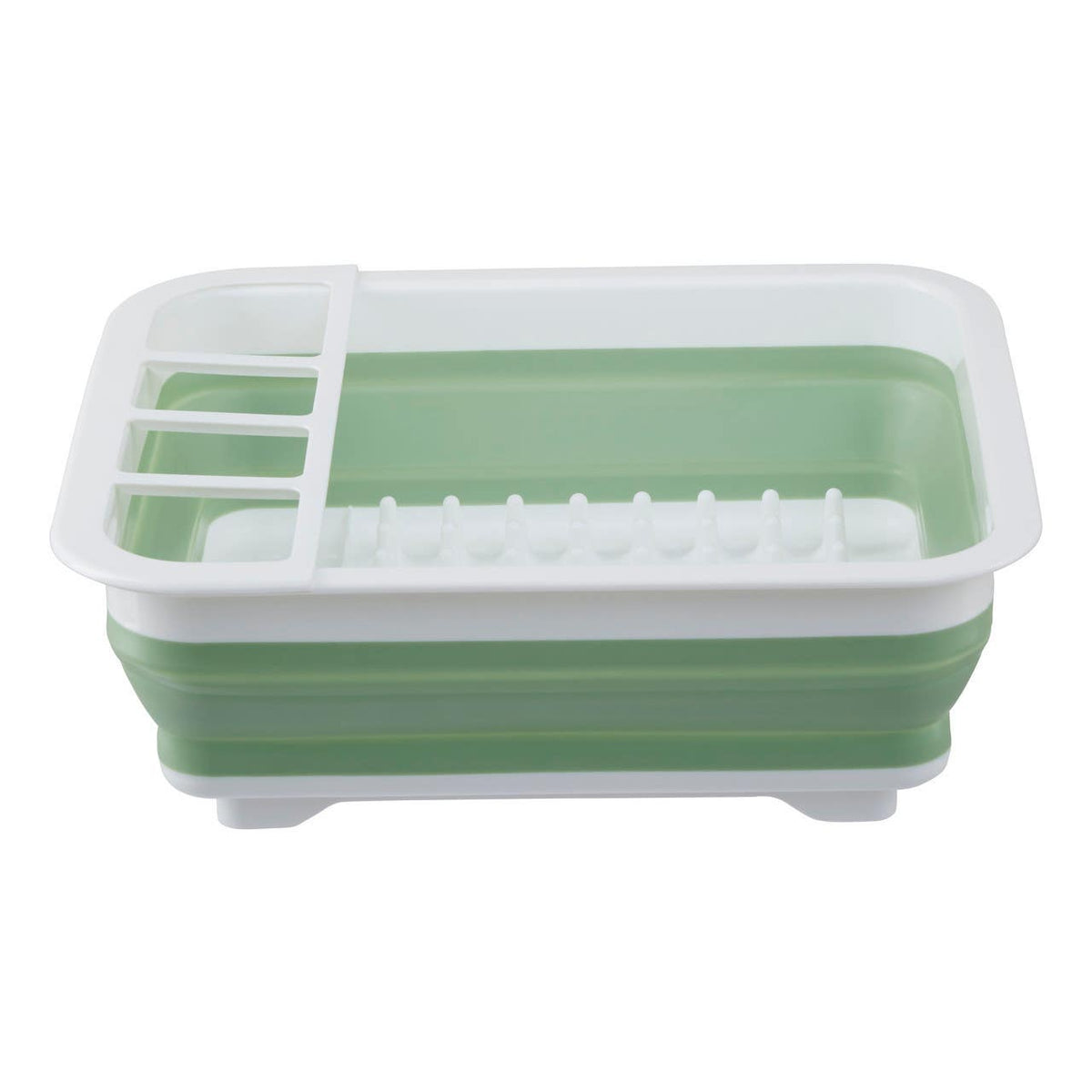 Umbria Collapsible Dish Rack - Green White