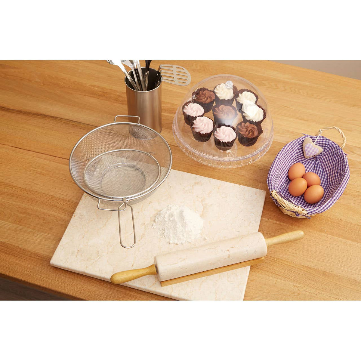 Zenigo Stainless Steel Colander with Dual Handles
