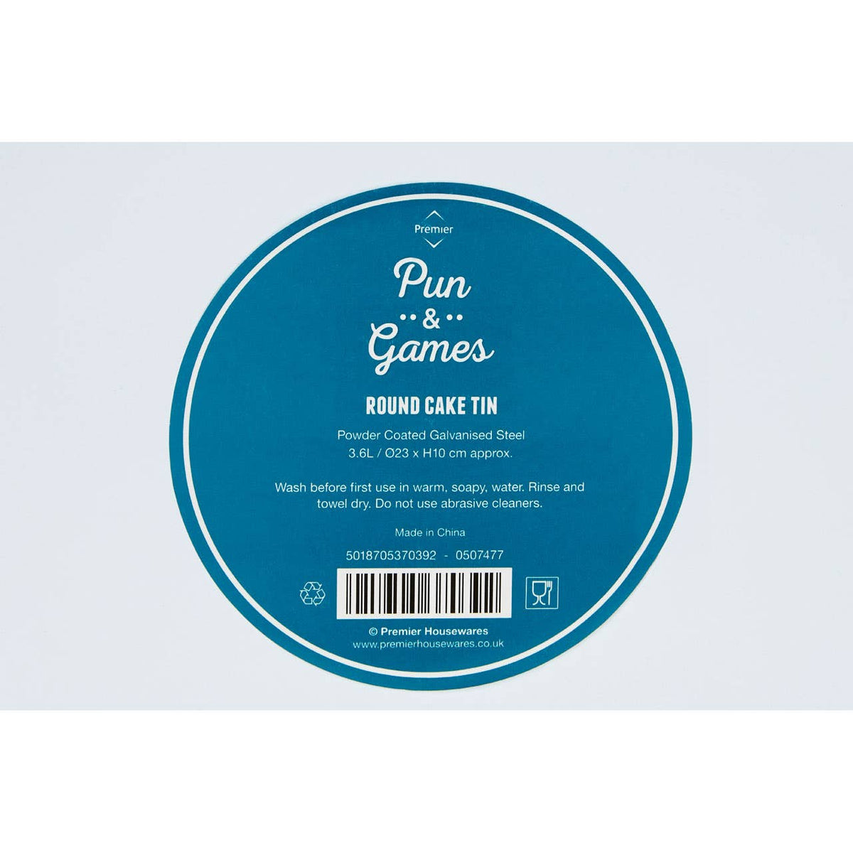 Pun and Games Round Cake Tin