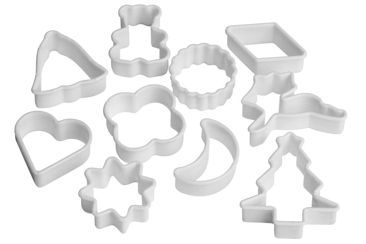 Sucre White 10 Piece Cookie Cutter Set