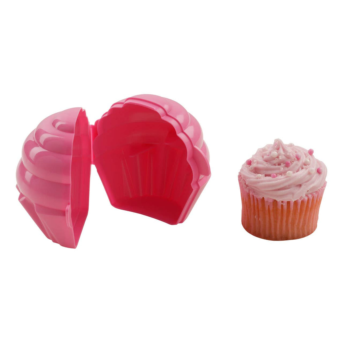 Hallie Hot Pink Cupcake Storage Container