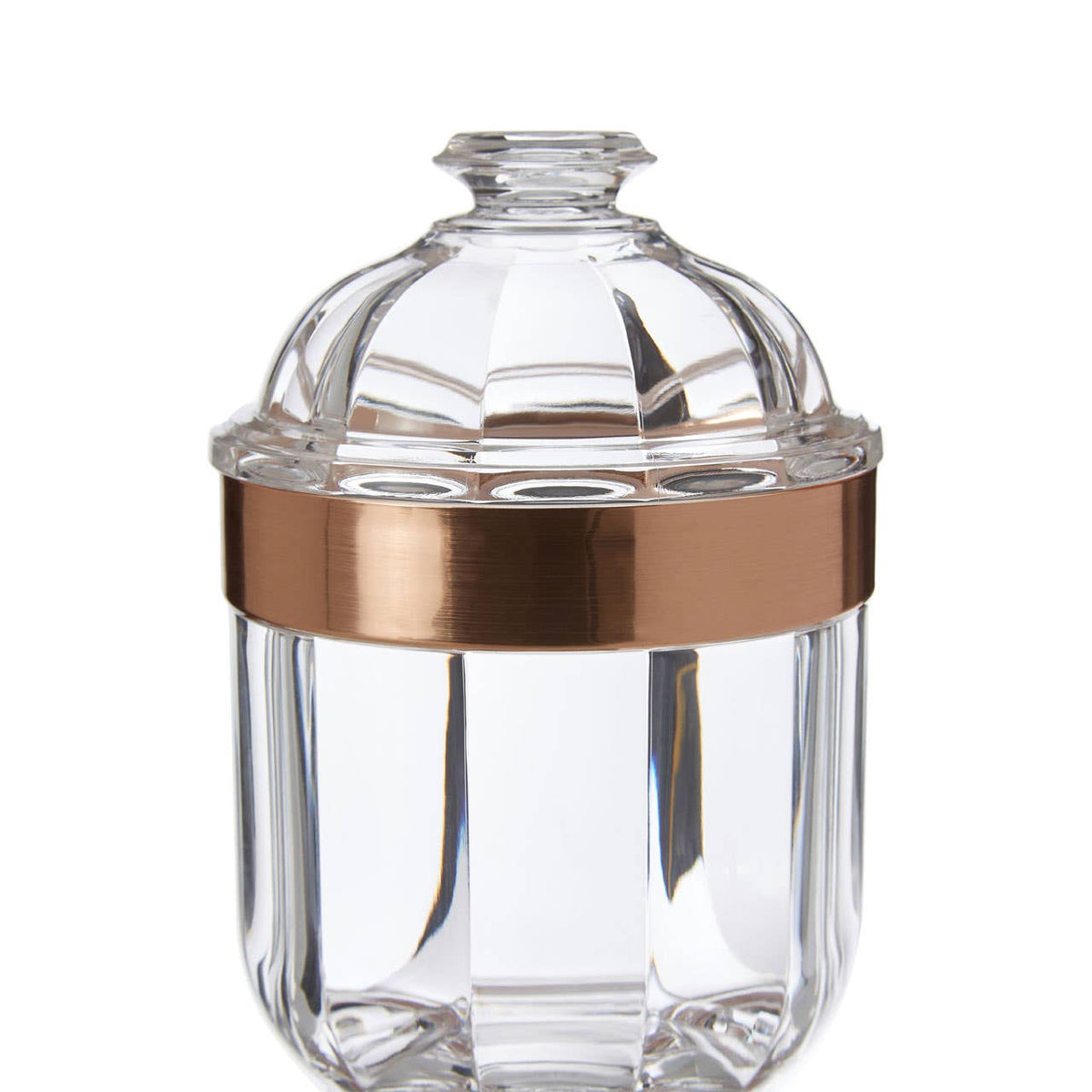 Guan Small Rose Gold Acrylic Storage Jar