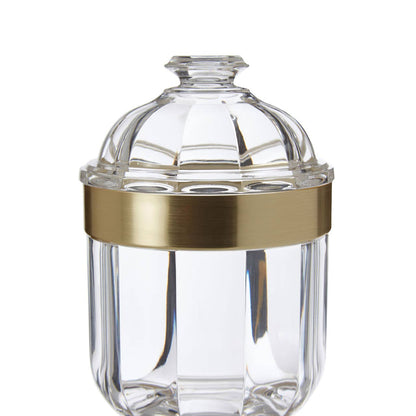 Guan Small Gold Acrylic Storage Jar