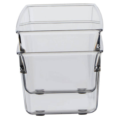 Romm Set Of Two Large Kitchen Organisers - Clear, 10cm wide