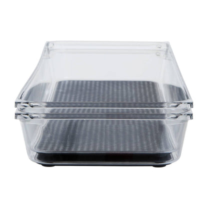 Romm Large Set Of Two Kitchen Organisers With Rubber Insert