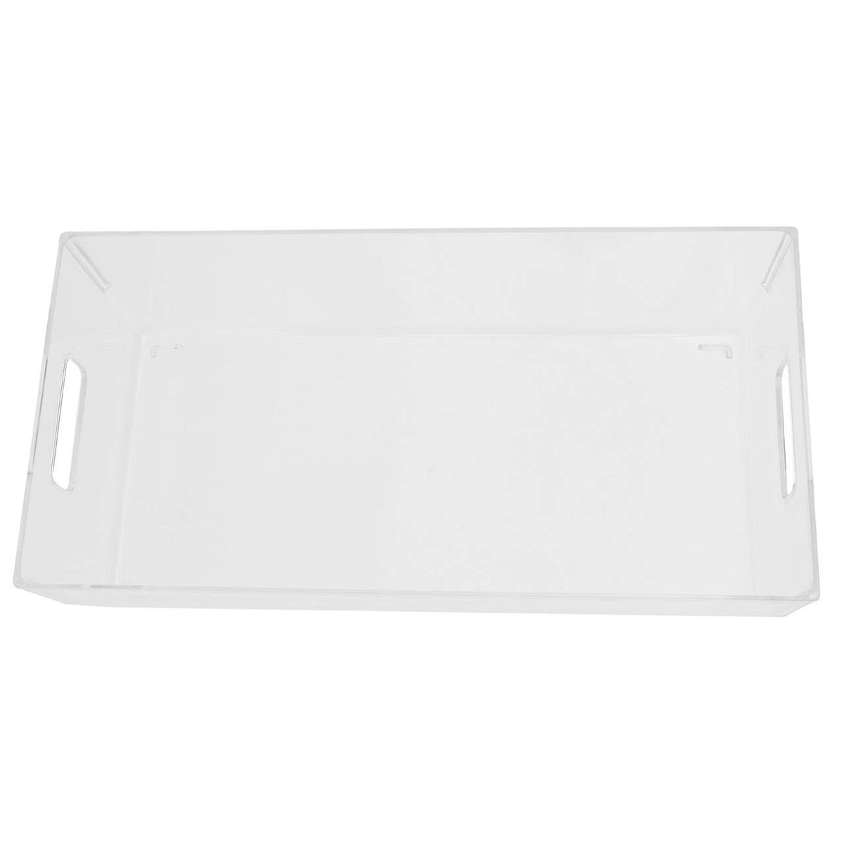Romm Large Clear Plastic Fridge Bin With Handles