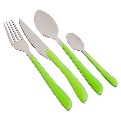 Zuma 24 Piece Multi Coloured Cutlery Set