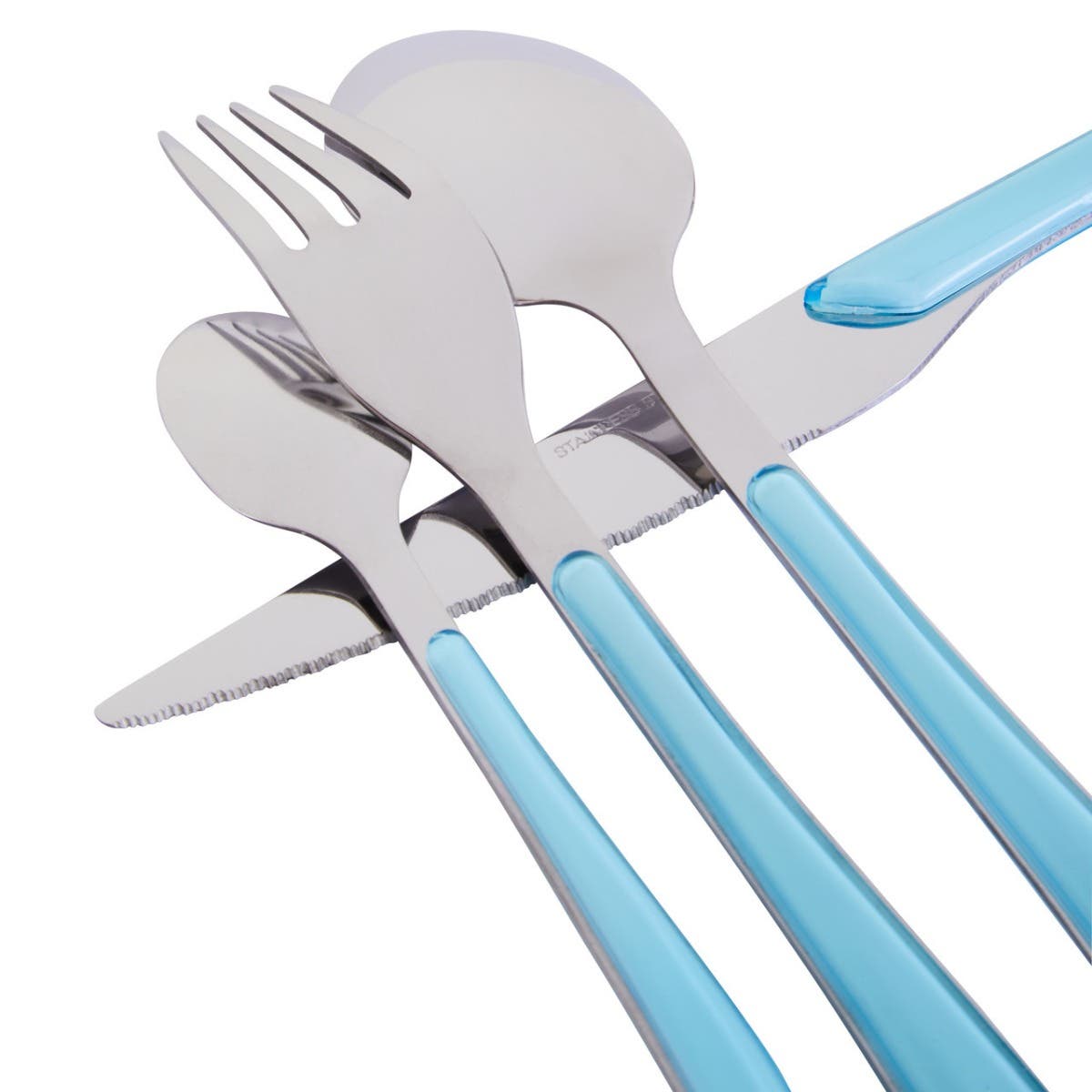 Zuma 24 Piece Multi Pastel Coloured Cutlery