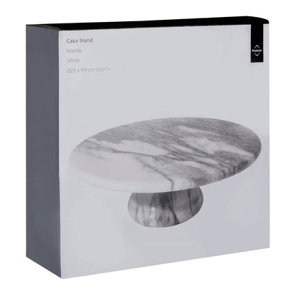 Salerno White Marble Cake Stand