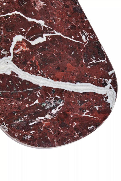Salmo Oval Red Marble Serving Board