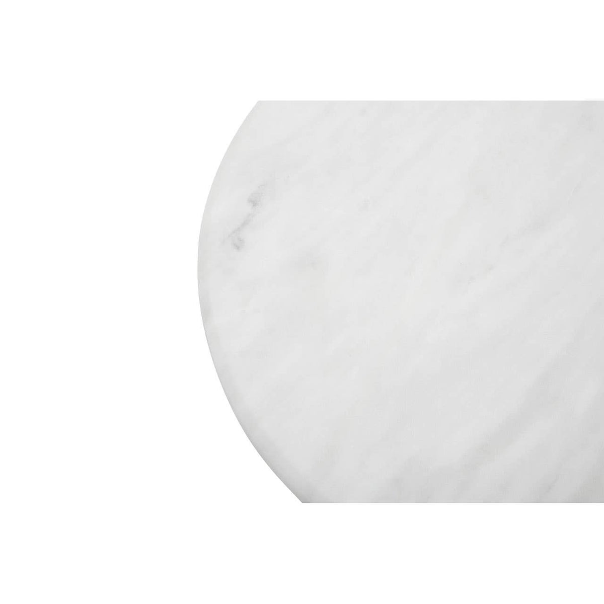 Kindia Round White Marble Chopping and Serving Board