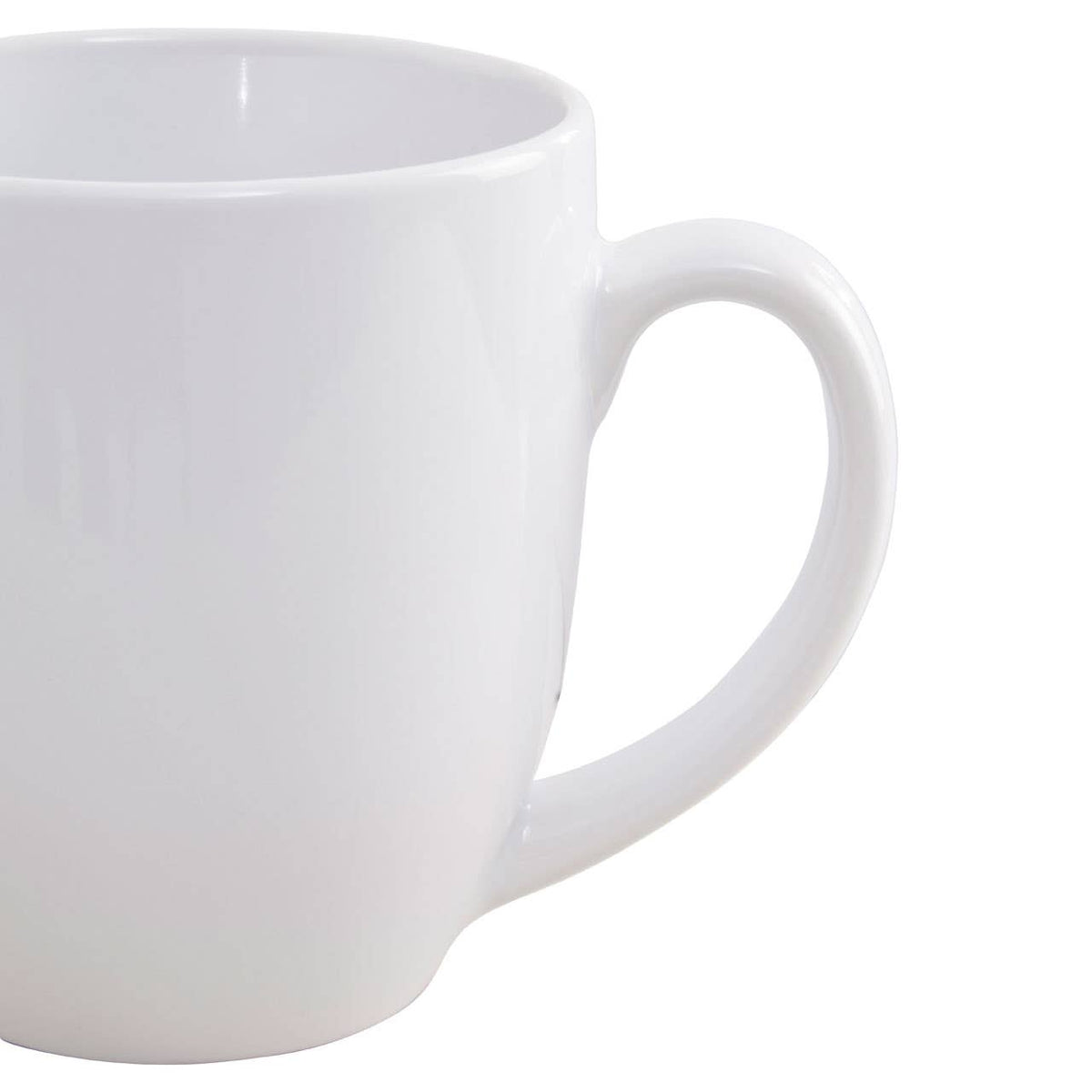 Elmira White Tapered Stoneware Mug