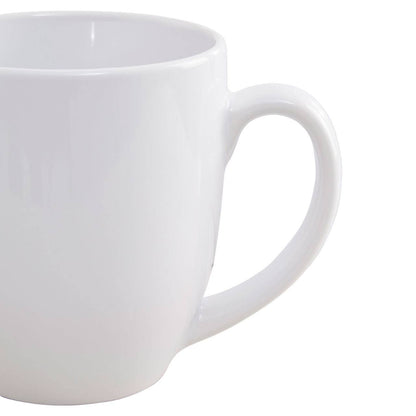 Elmira White Tapered Stoneware Mug