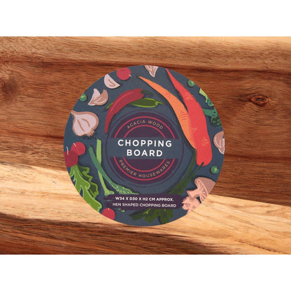 Socorro Cream Edge Hen Chopping and Serving Board