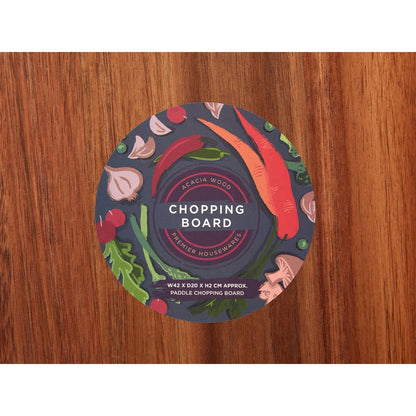 Socorro Rectangular Blue Edge Chopping and Serving Board