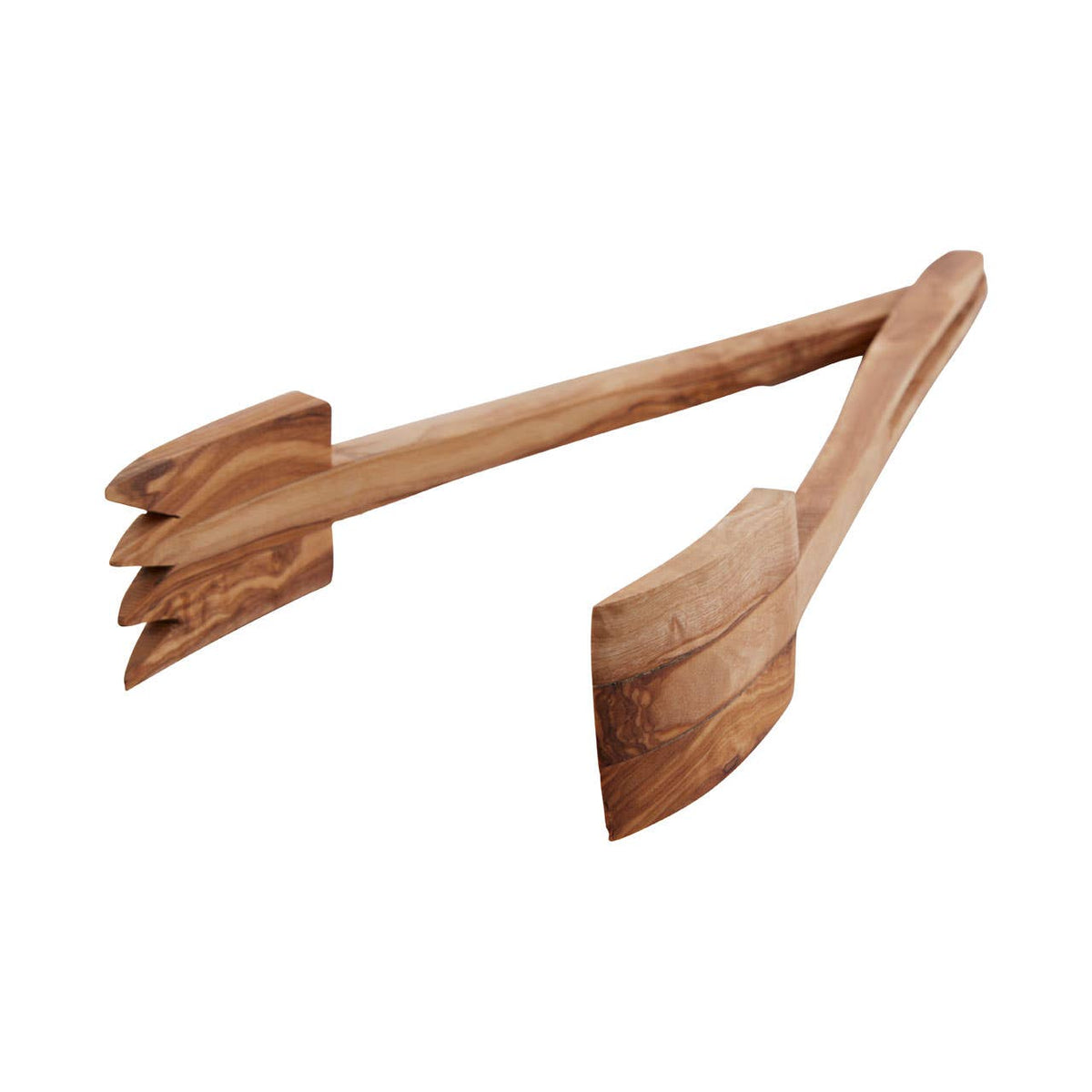 Kora Olive Wood Serving Tongs