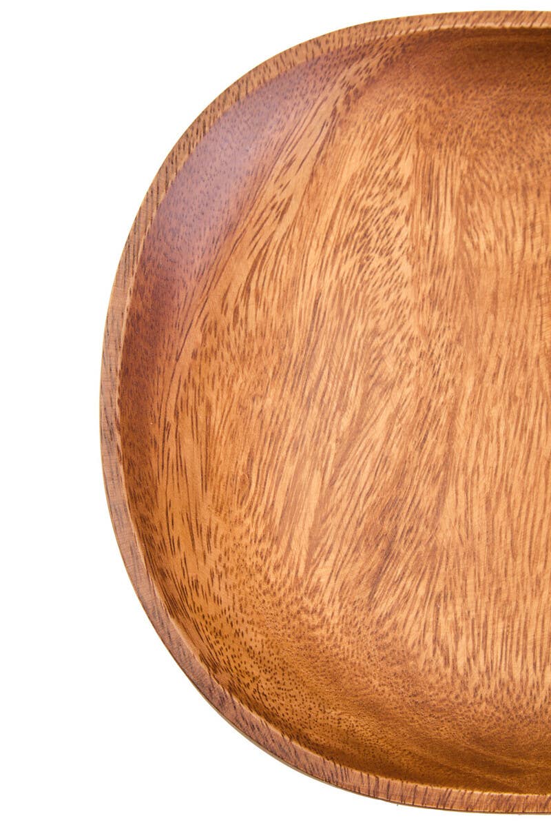 Kora Acacia Square Plate With Rounded Edges