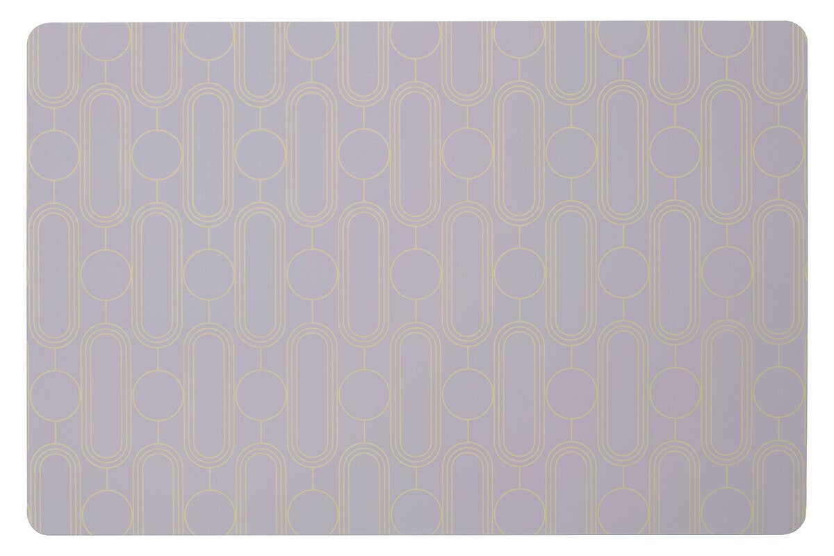 Frosted Deco Set of 4  Lilac Placemats