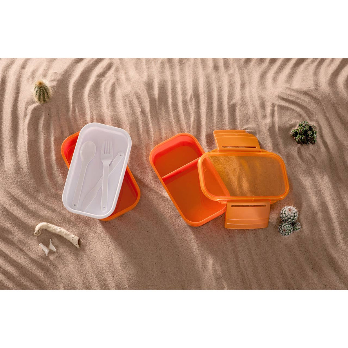 Grub Tub Orange 2 Tier Lunch Box
