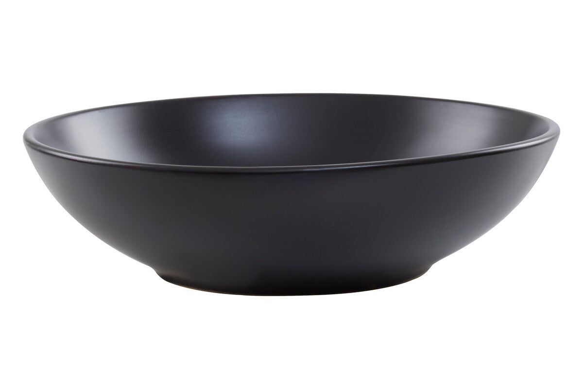 Elmira 16 Piece Black Stoneware Dinner Set