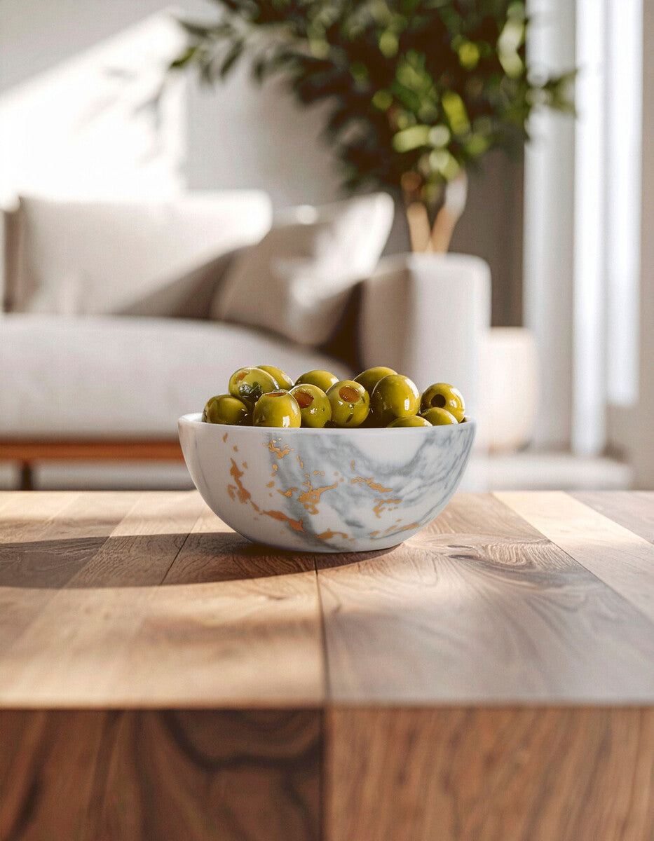 Marble Luxe Snack Bowl