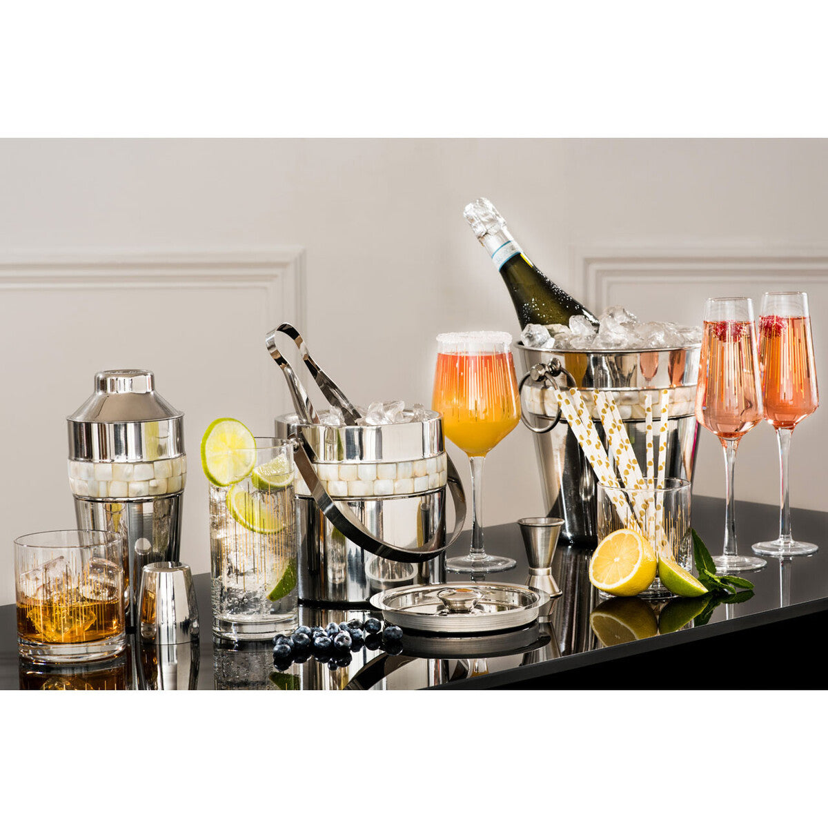 Champagne Bucket With Mother Of Pearl Inlay