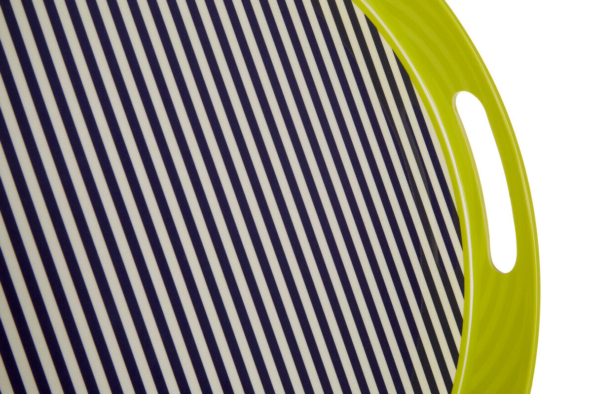 Mimo Stripe Tray With Handles