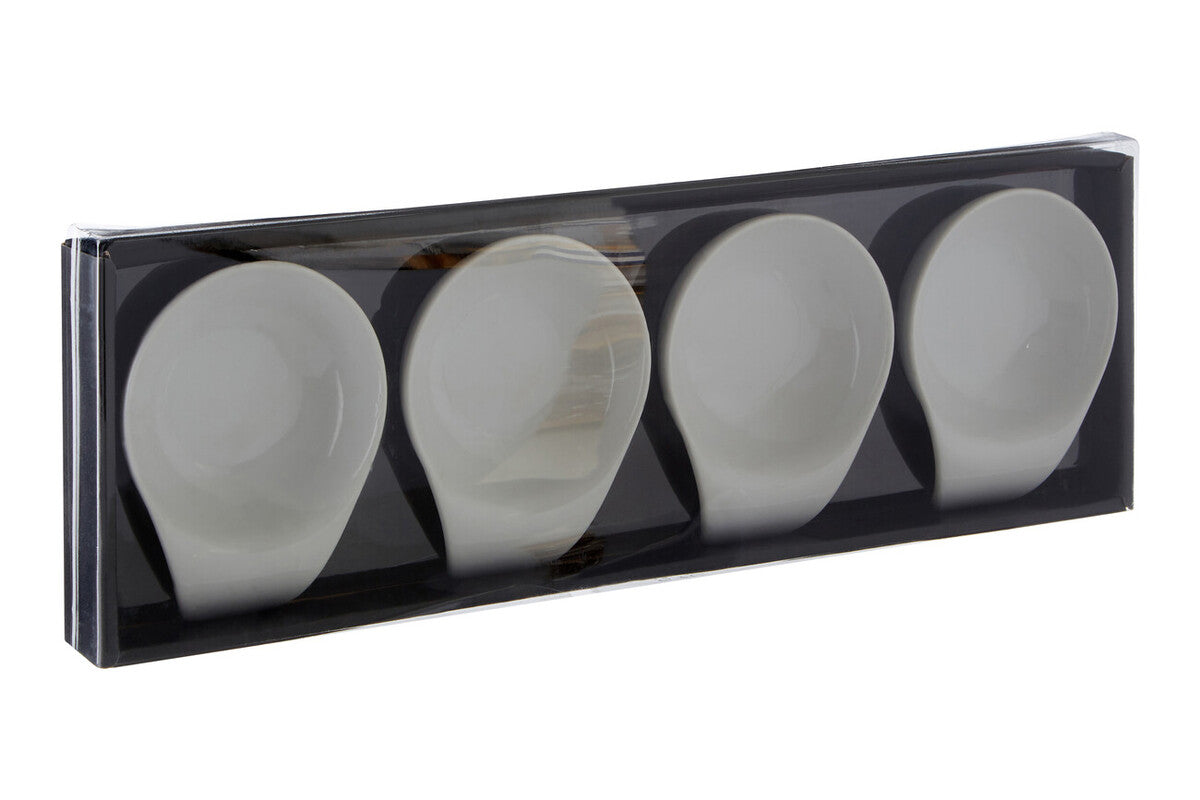 Dela Set Of Four White Tapas Serving Dishes