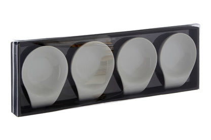 Dela Set Of Four White Tapas Serving Dishes