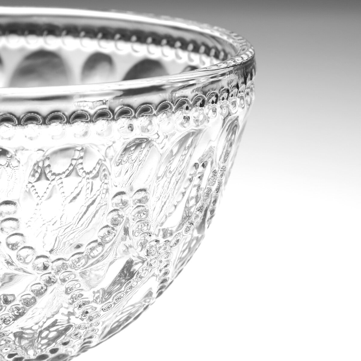 Fleur Set Of Two Clear Glass Sundae Dishes