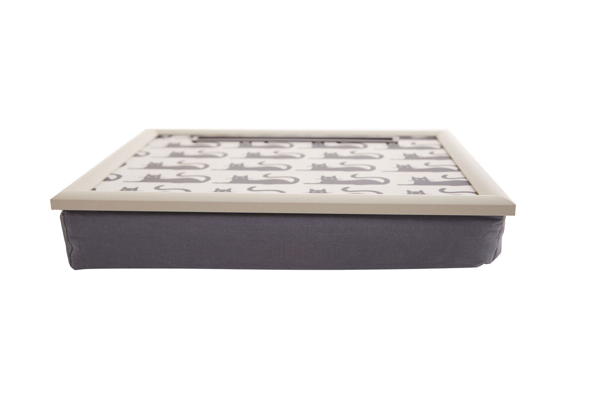 Portada Black Cat Lap Tray with Ipad Holder