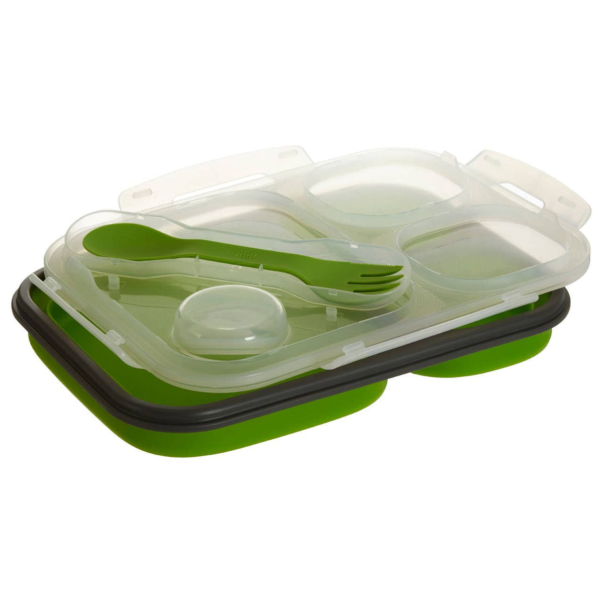 Grub Tub Green Collapsible Lunch Box With Spork