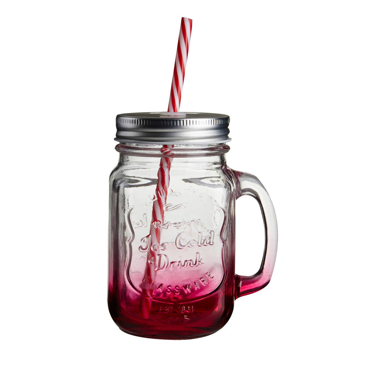Bocal Assorted Coloured Mason Square Jar Mug