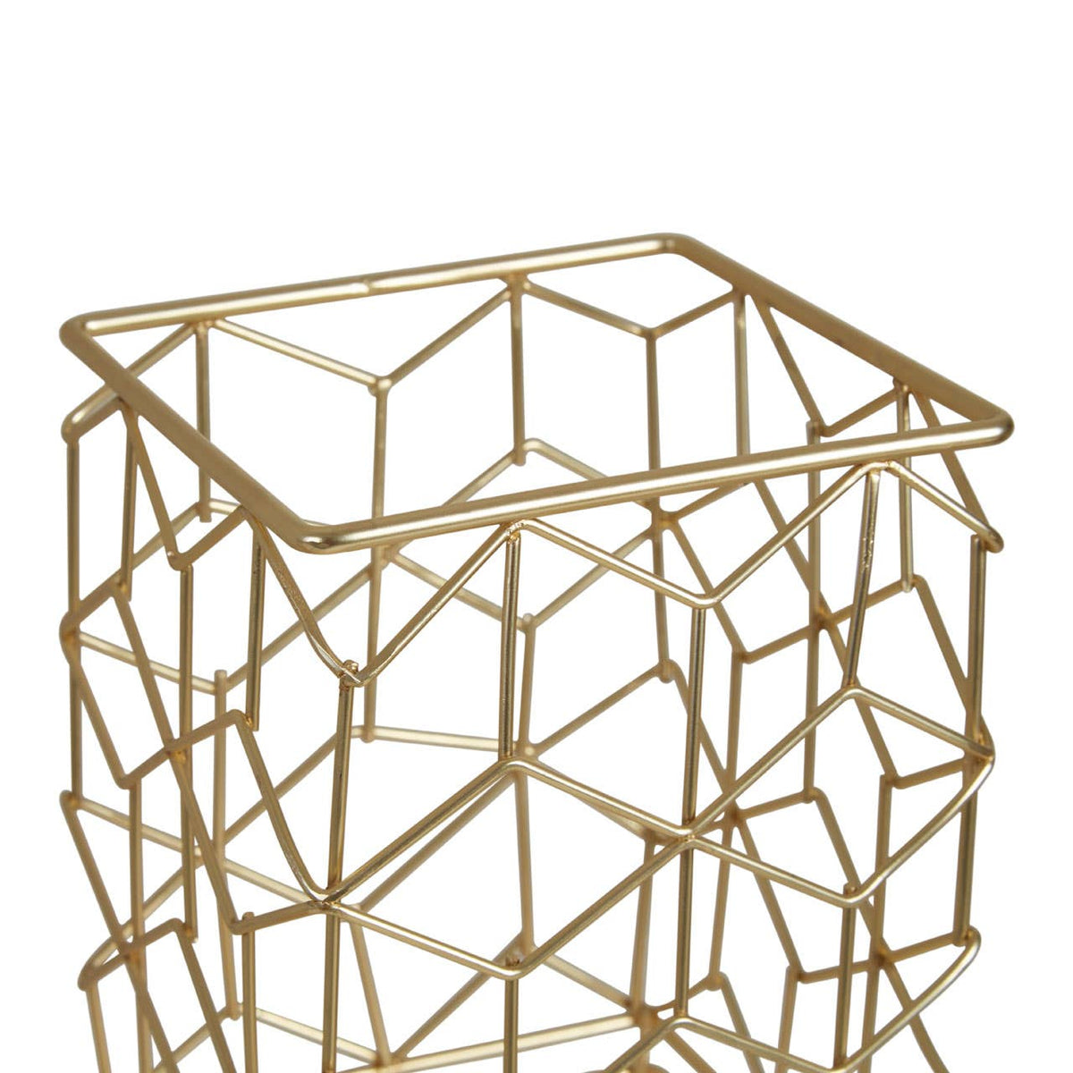 Vertex Contour Matte Gold Utensil Holder