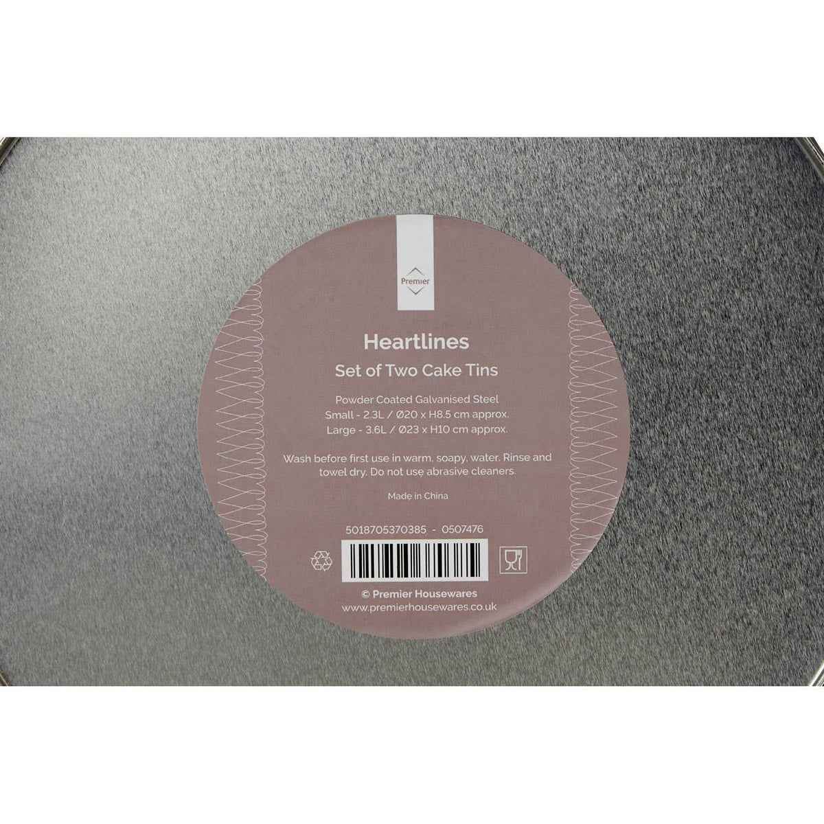 Paice Heartlines Cake Storage Tins Set of 2