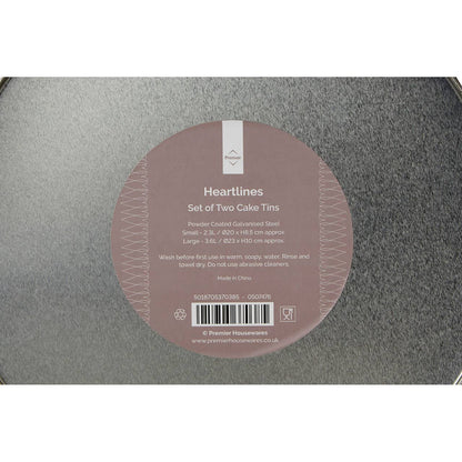 Paice Heartlines Cake Storage Tins Set of 2