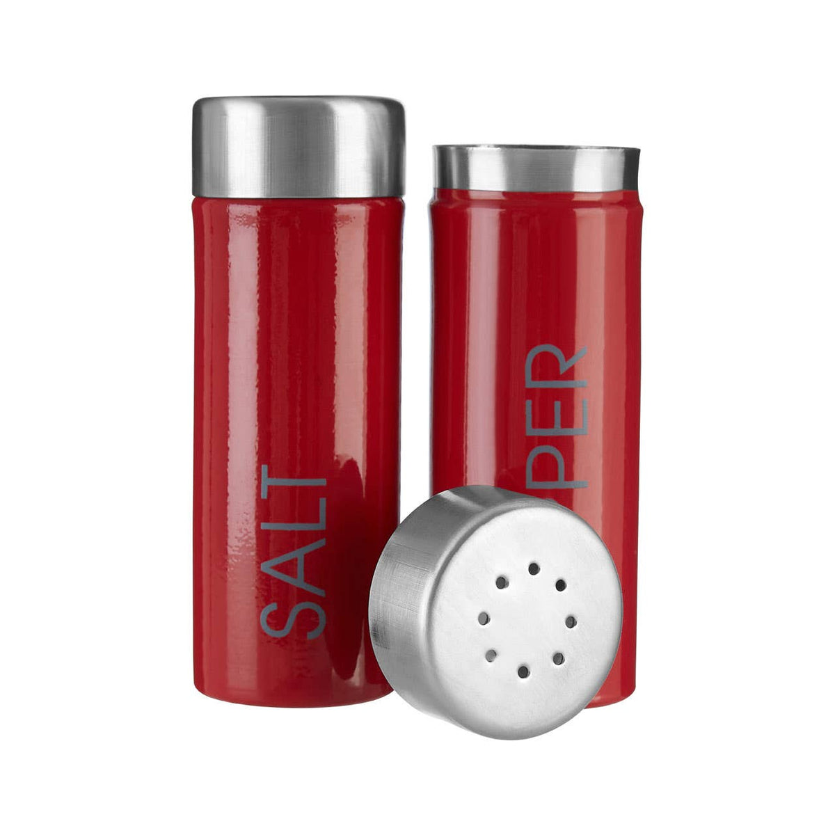 Liberty Red Enamel Salt and Pepper Set