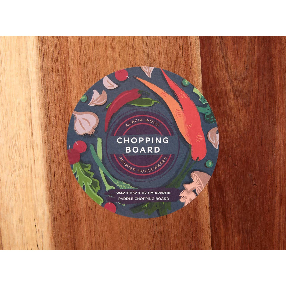 Socorro Chopping and Serving Board With Black Handle
